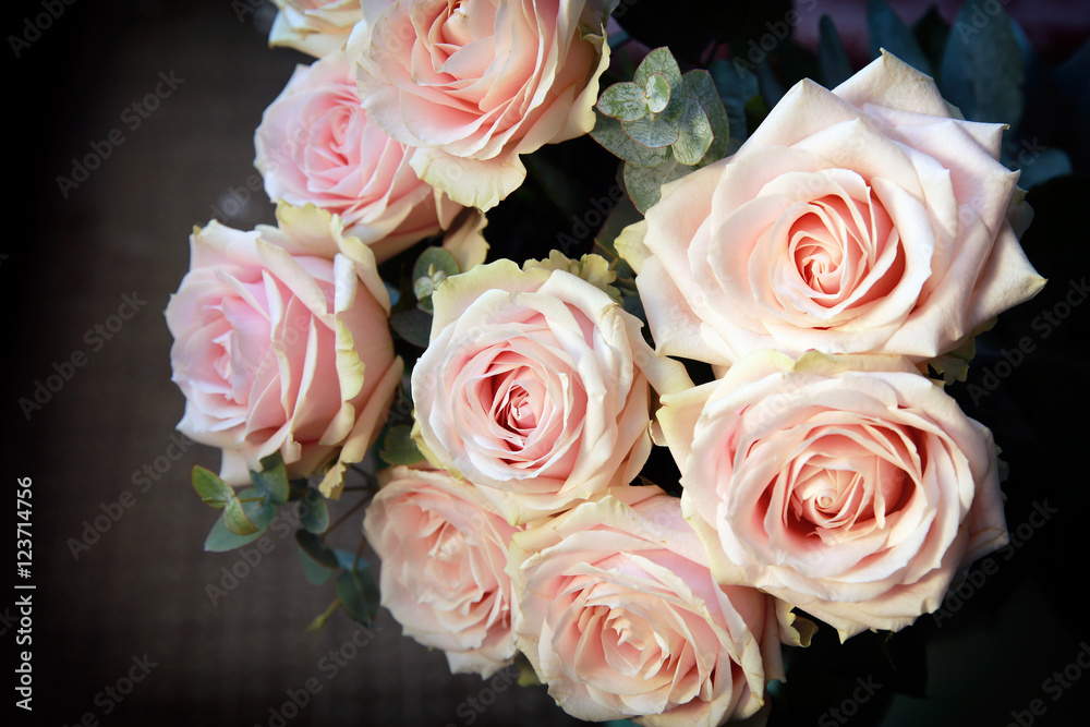 Obraz premium Pink Roses Bouquet