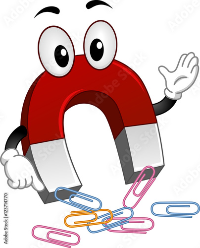 Mascot Magnet Paper Clips