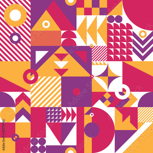 Geometric seamless pattern