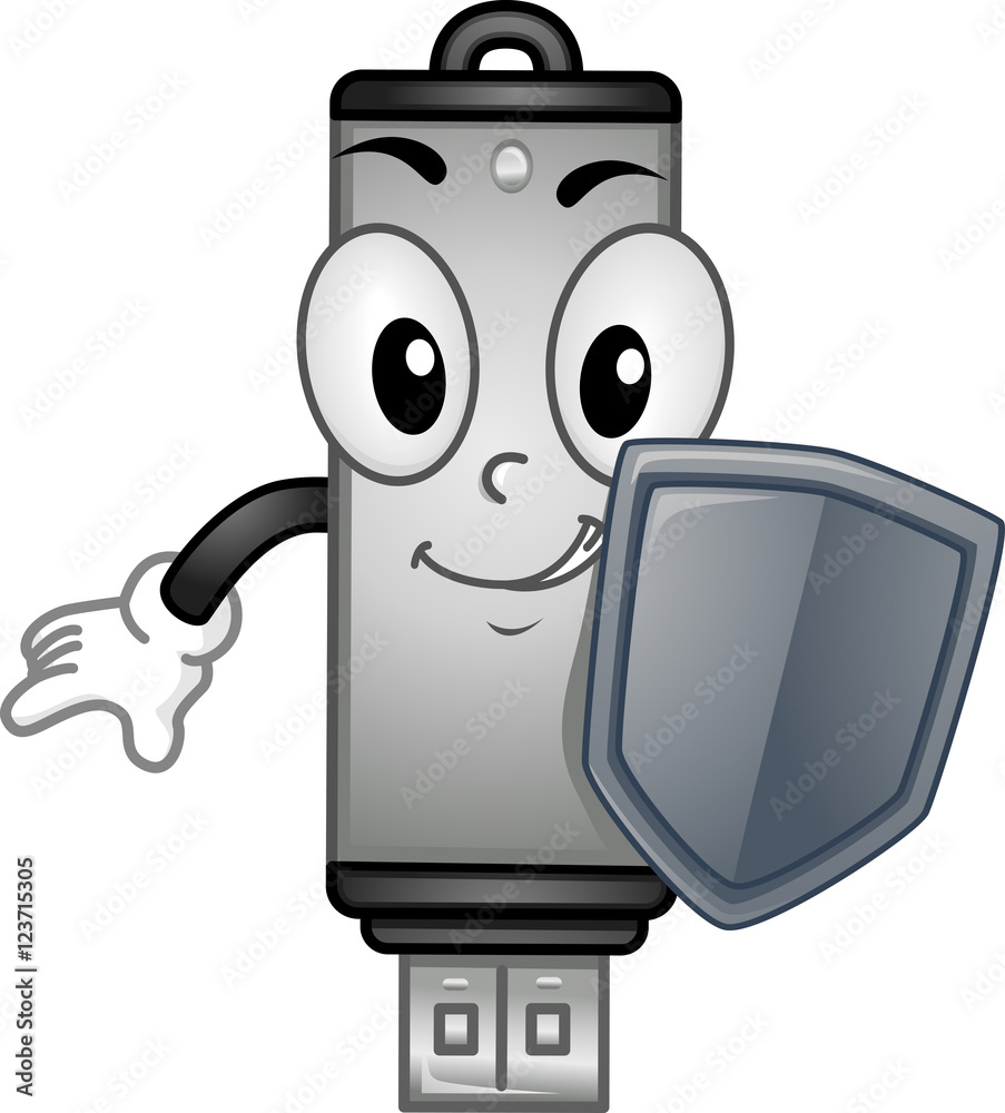 Cyber Security USB Mascot Shield Cyber Security USB Mascot Shield
