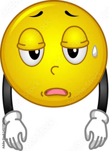 Fatigued Smiley Droopy Eyes