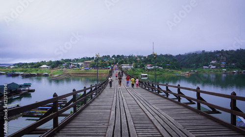 Countryside of Thailand, Sangklaburi, This small town is hidden in a remote area and is hard to reach. You have to drive across mountains to get here. It's a peaceful and quiet place. 