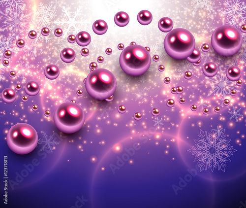 Christmas abstract background magic lights,