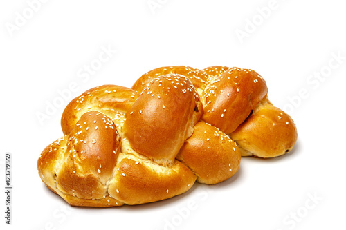 One brided shabbat challah