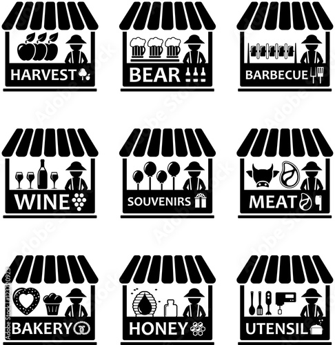 market icon set