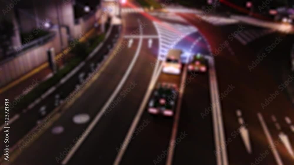 Time-lapse video of the city lights Time-lapse video of the city lights
