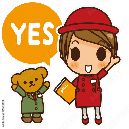 オンナノコ 案内係(赤) YES