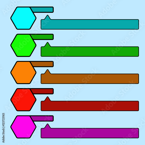 Plane elements of web design. Templates for website. Vector illustration.
