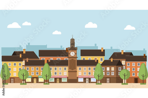 Small Town Urban Landscape