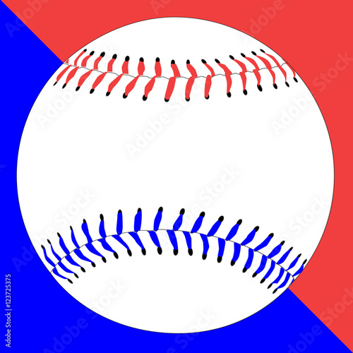 Red White And Baseball