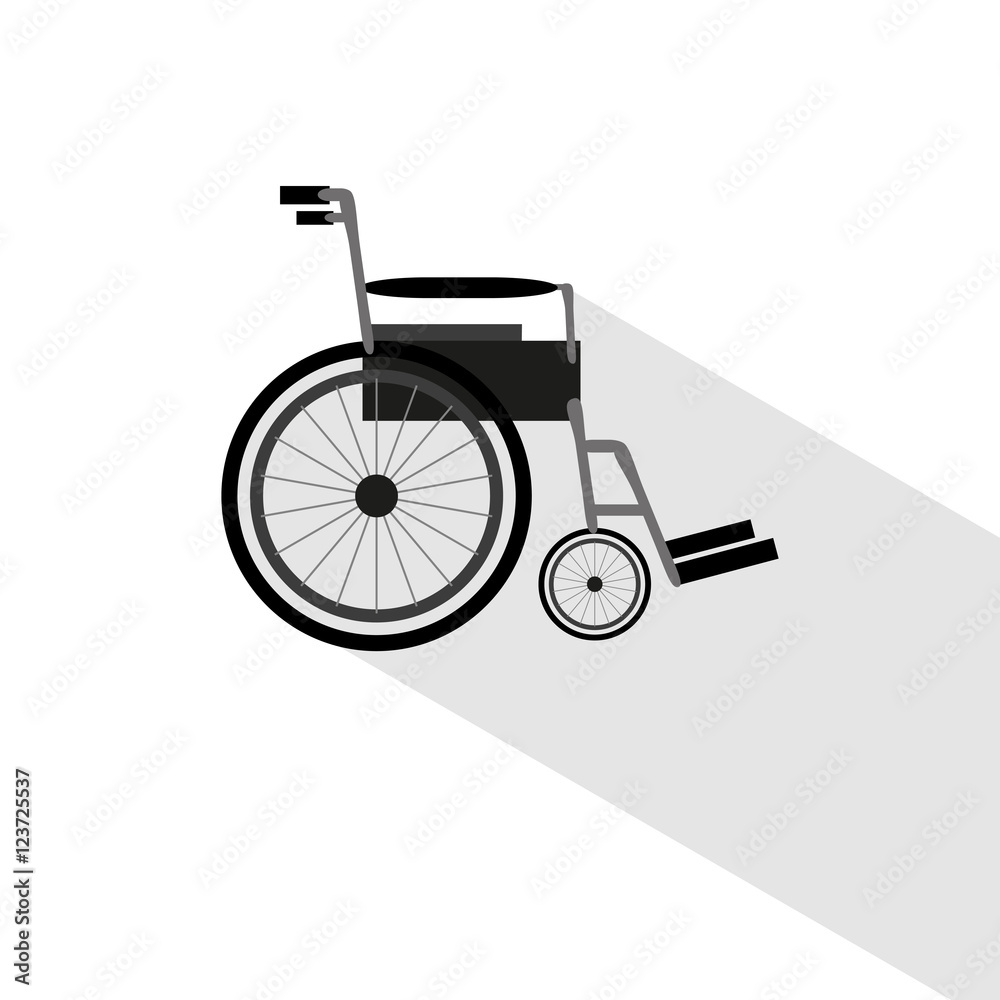 Fototapeta premium Wheelchair. Icon. Disease. Old age. For your design.