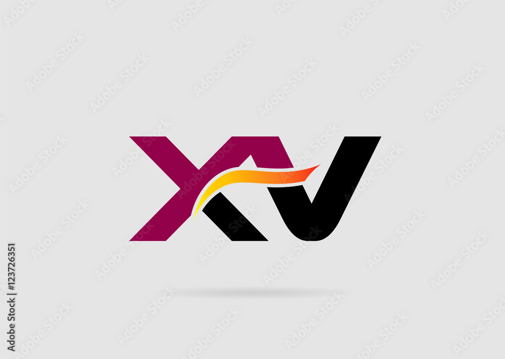 XV company linked letter logo
XV company linked letter logo