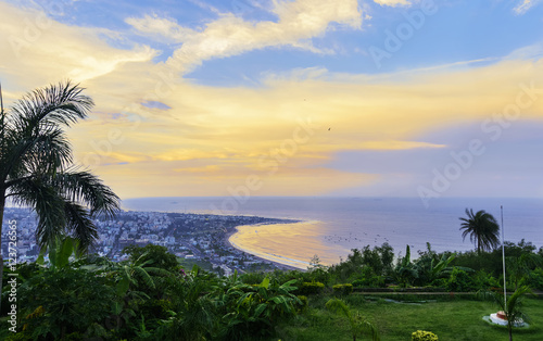 Kailasagiri hill overlooking city of Vizag and the beach