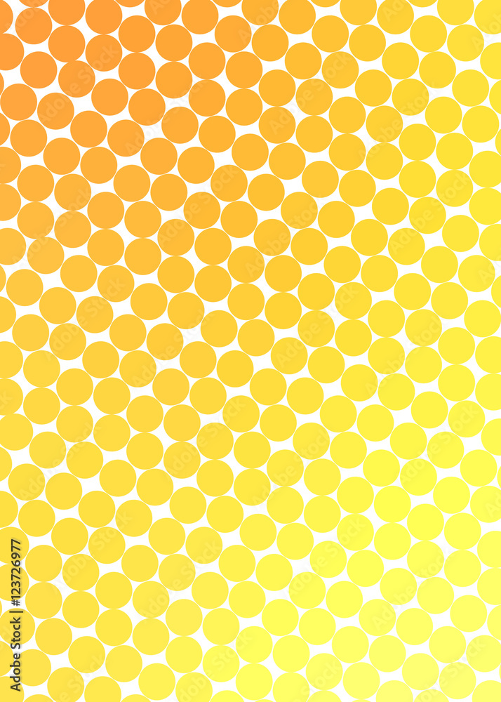 background yellow with circles
