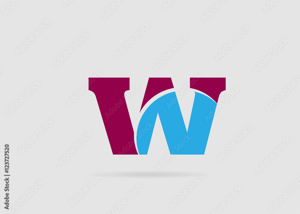 Letter w logo icon design template elements. Vector color sign
Letter w logo icon design template elements. Vector color sign