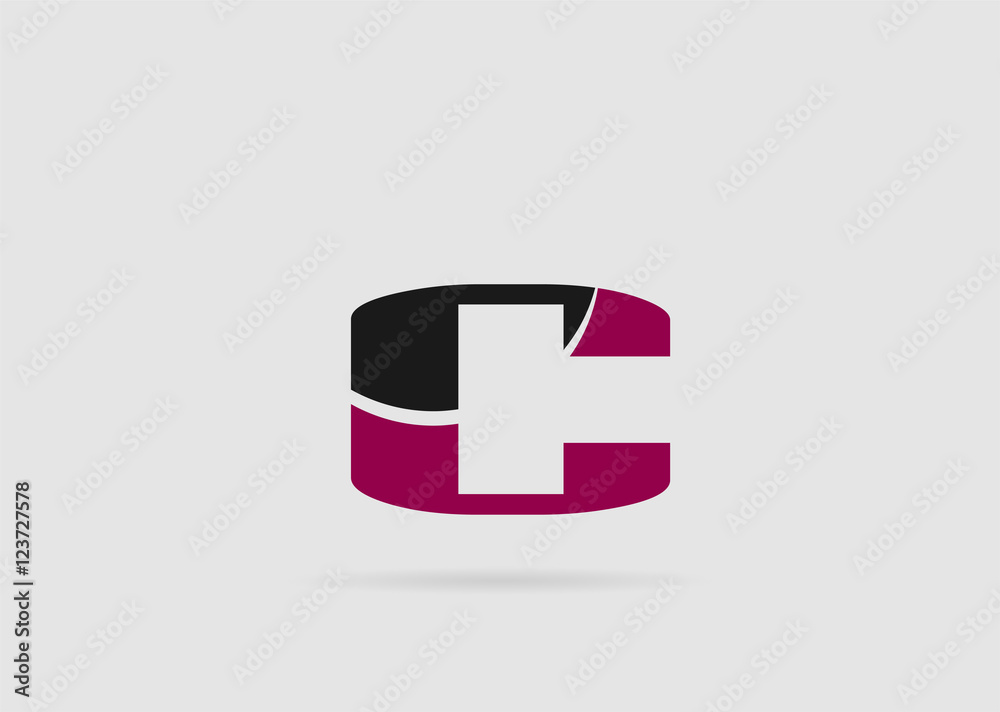 Abstract letter C logo design template
Abstract letter C logo design template