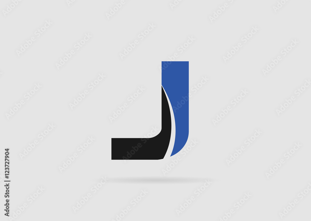 Vector illustration of abstract icons based on the letter J logo Stock ...