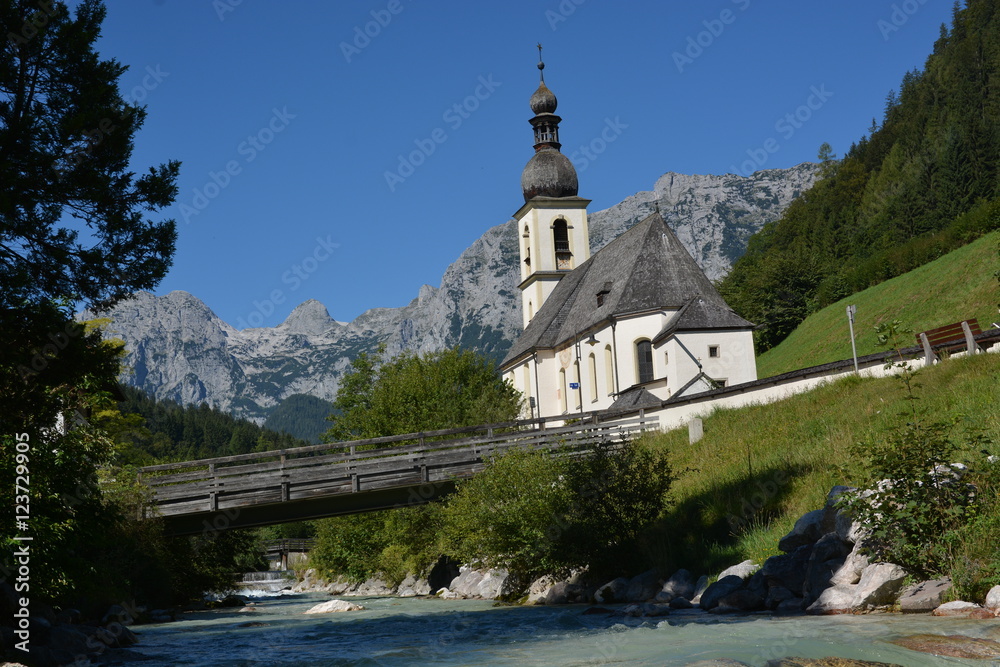 Church in Ramsau near Berchtesgaden Church in Ramsau near Berchtesgaden