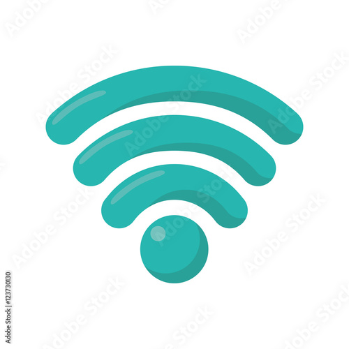 Wifi icon. Global communication intenet connectivity web and technology theme. Isolated design. Vector illustration