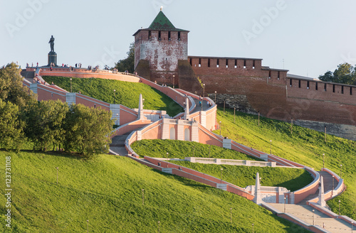 Chkalov Staircase. Nizhny Novgorod city. Russia 
