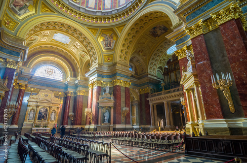 Interior of the church St. Stephen s Basilica in Budapest.