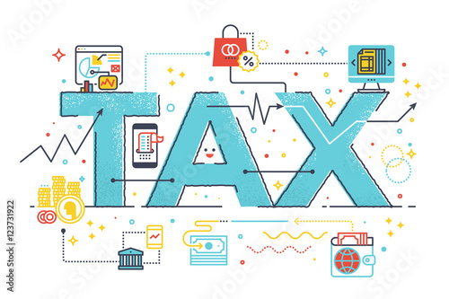 Tax refund business concept
