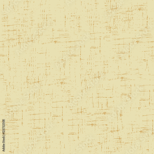 Imitation of old paper. Vector seamless pattern in beige color.