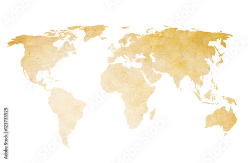 world map vintage artwork