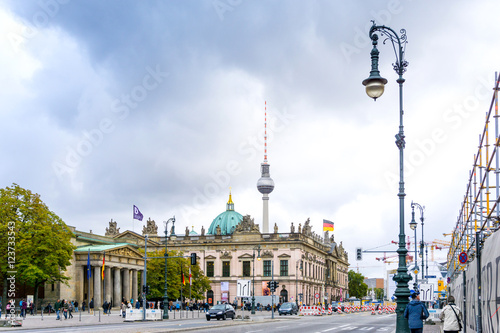 BERLIN, GERMANY- October 7: Typical Street view October 7, 2016