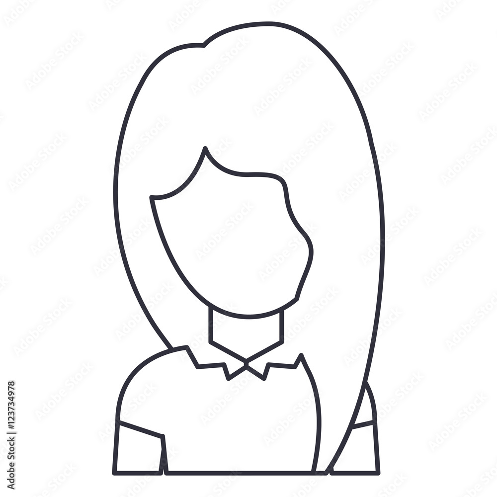 Woman cartoon icon. Avatar people person and human theme. Isolated design. Vector illustration Woman cartoon icon. Avatar people person and human theme. Isolated design. Vector illustration