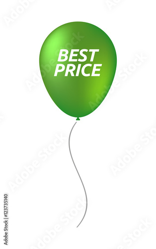 Isolated balloon with    the text BEST PRICE