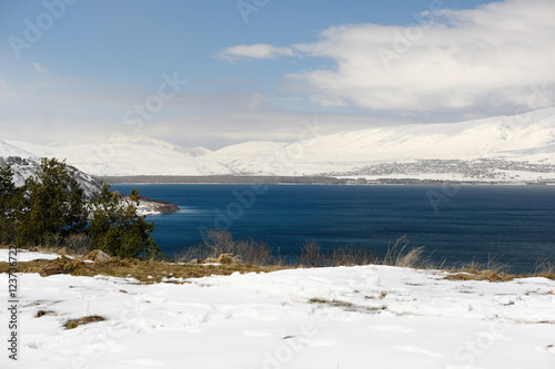 Lake Sevan in winter