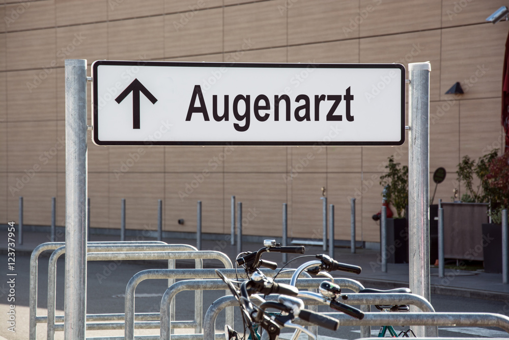 Obraz premium Schild 171 - Augenarzt