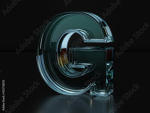 Fotografie Glass letter G