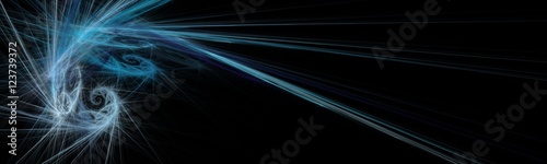 Dunkler Design-Hintergrund - Fraktal eisblau