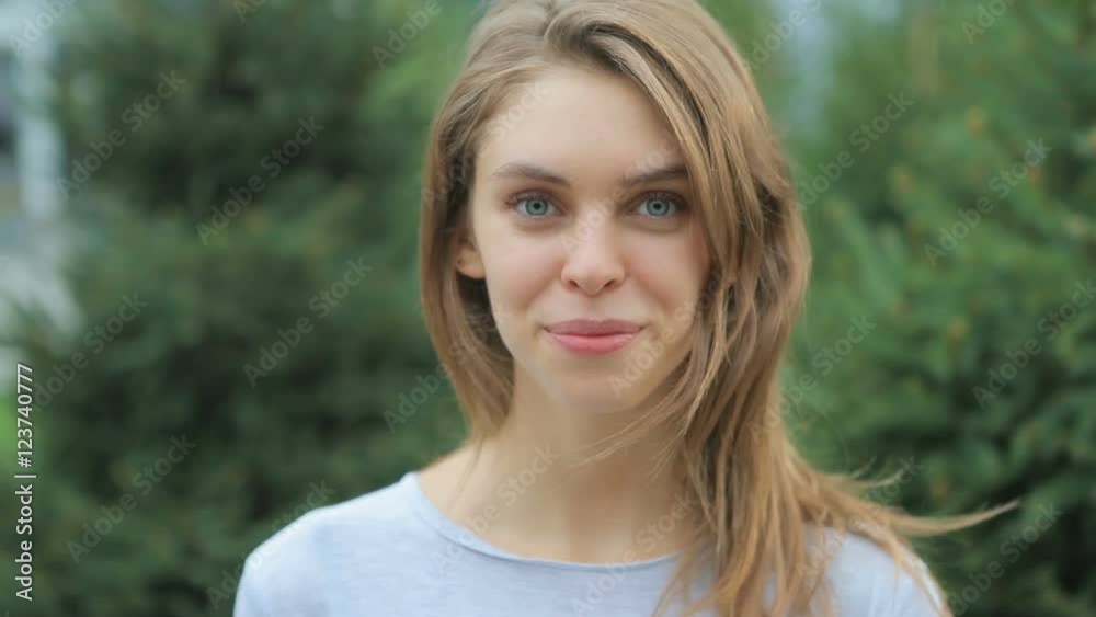 Portrait of a young , attractive , beautiful girl Portrait of a young , attractive , beautiful girl