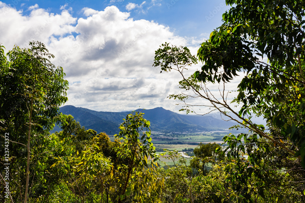 View from Mount Whitfield in Cairns, Australia