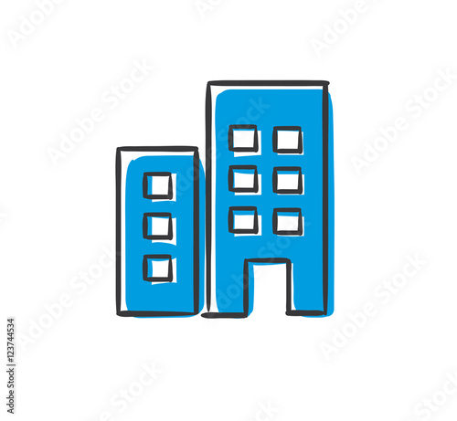 Stick Figure Series Icon / Haus