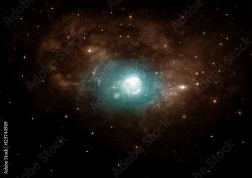 galaxy in a free space