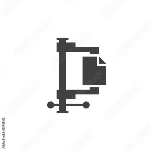 compressed archive icon vector, solid logo illustration, pictogram isolated on white