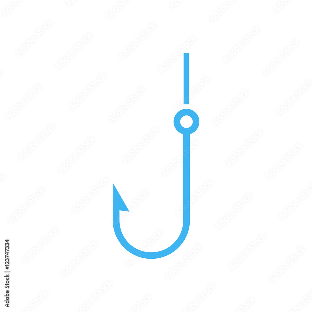 Fishhook Icon vector Fishhook Icon vector