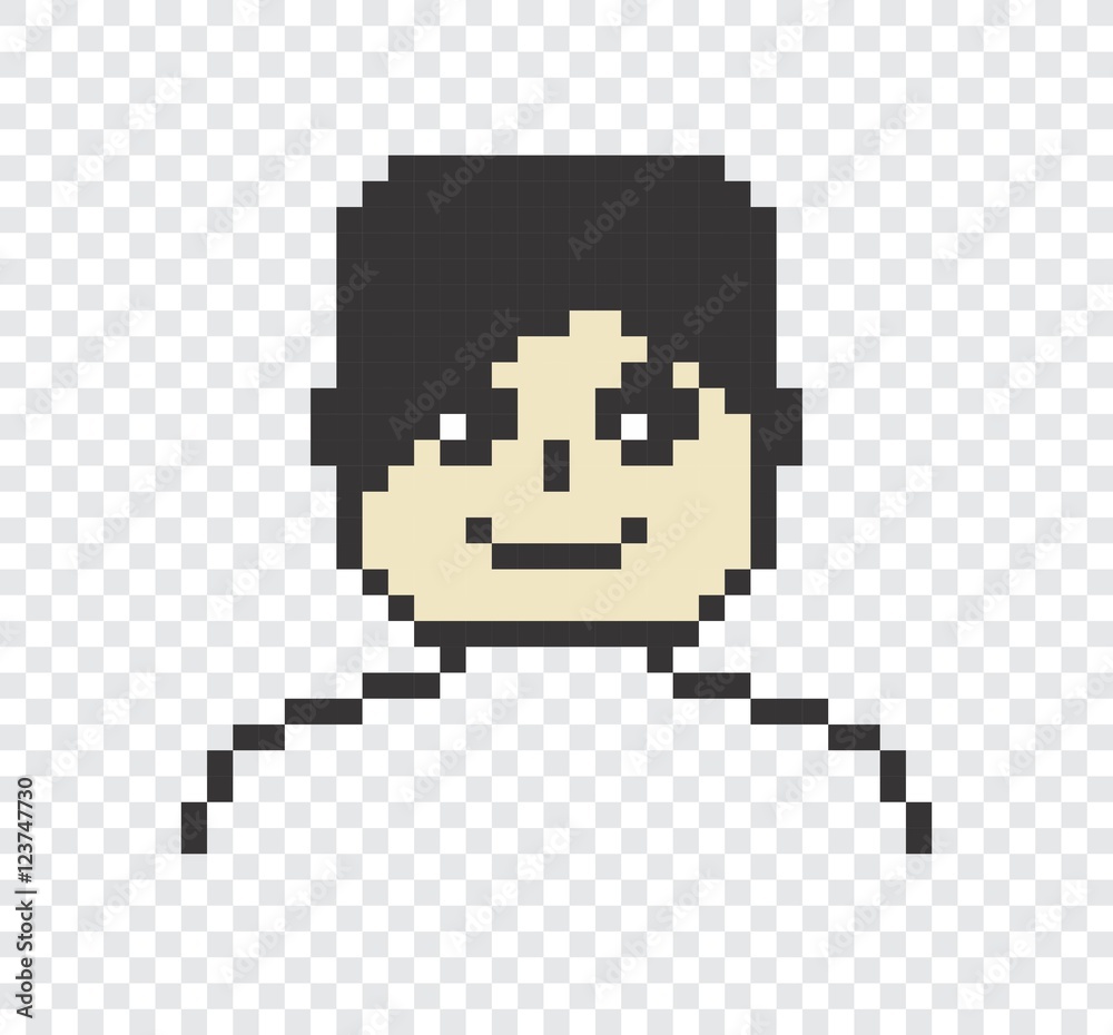Fototapeta premium pixel man art