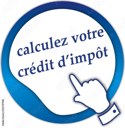 bouton calculez votre crédit d'impôt