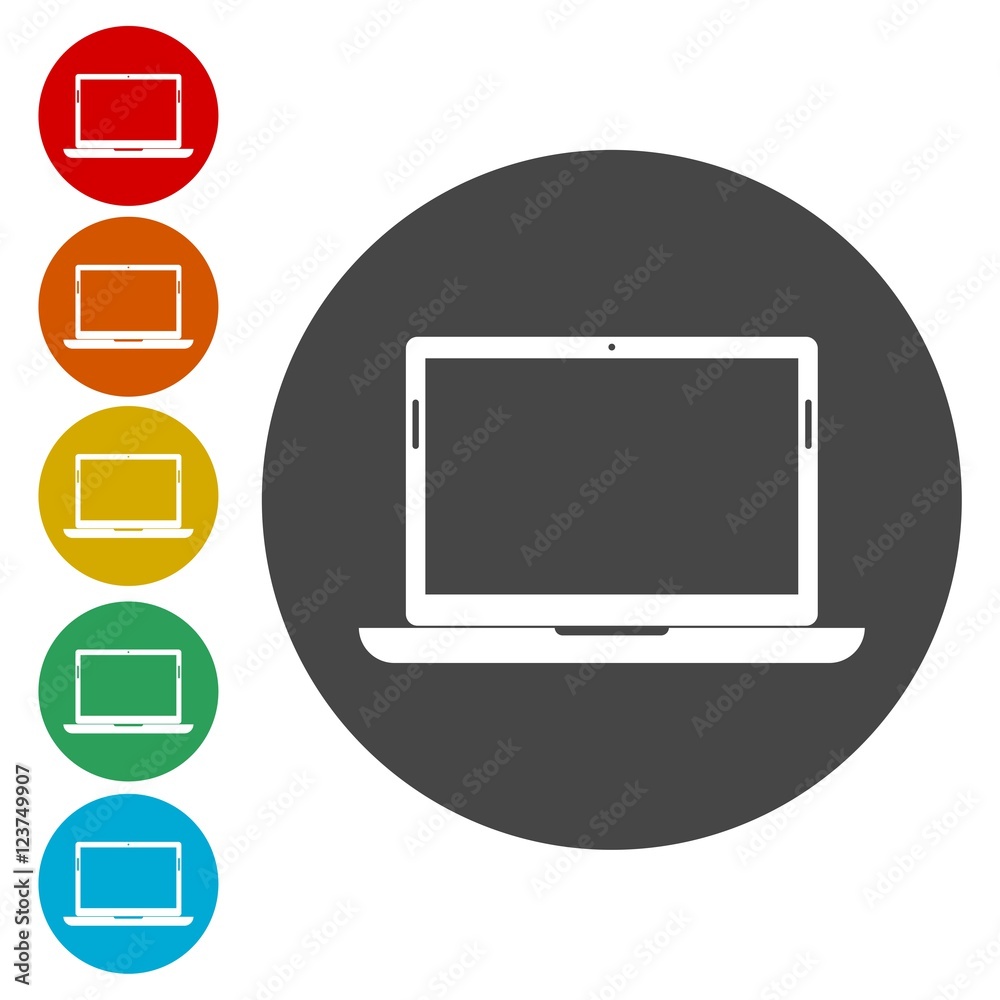 Laptop Simple flat vector. Illustration icon Laptop Simple flat vector. Illustration icon