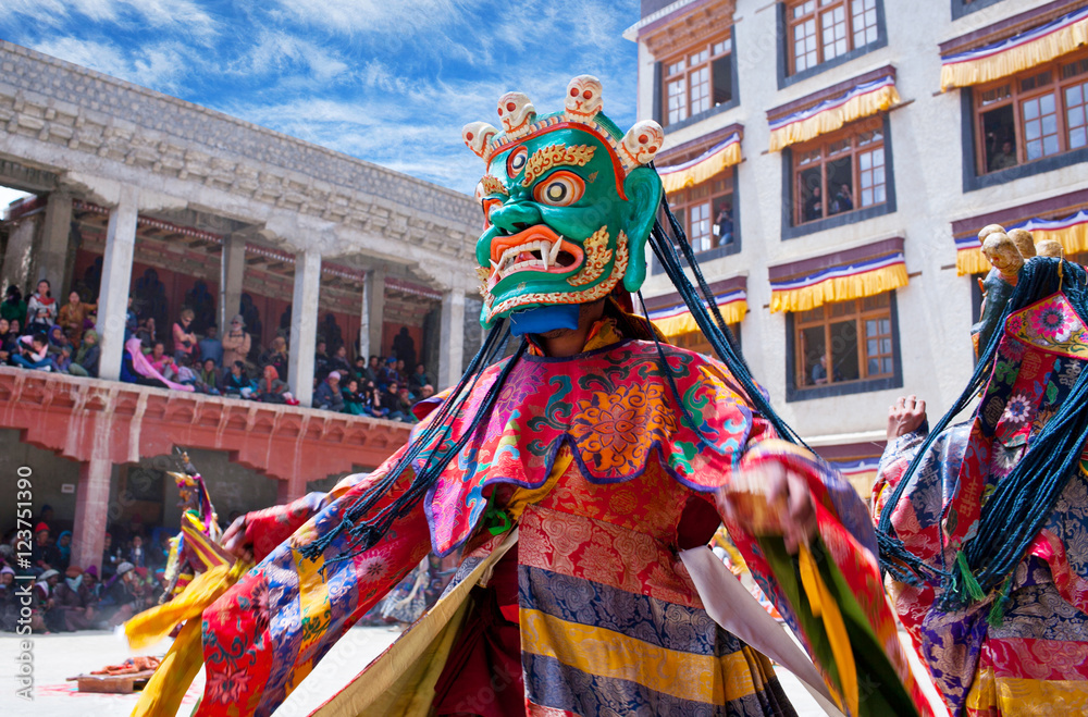 Cham dance in Lamayuru Gompa, India