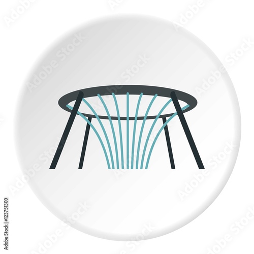 Fountain of wealth in Singapore icon. Flat illustration of fountain of wealth in Singapore vector icon for web