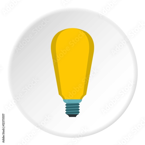 Powerful lamp icon. Flat illustration of powerful lamp vector icon for web