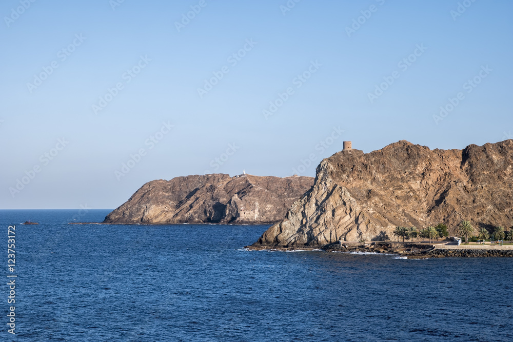 Rocky Coast near Muscat in Oman