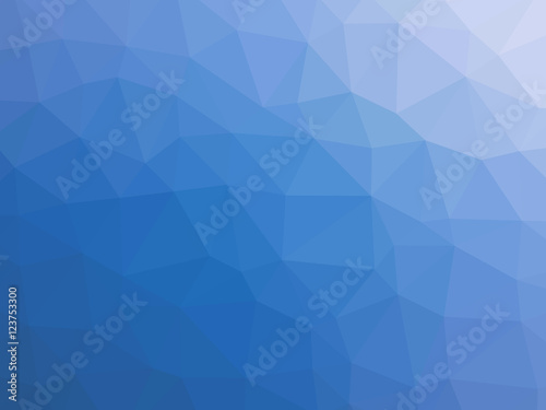 Fototapeta Naklejka Na Ścianę i Meble -  Blue white gradient polygon shaped background