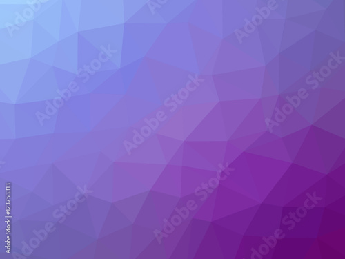 Purple blue gradient polygon shaped background